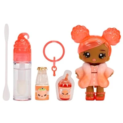 Imagen de YUMMILAND Lipgloss Doll Piper Peach Muñeca Perfumada con Kit de Brillo Labios DIY Adecuado para Niñas y Niños mayores 4 años