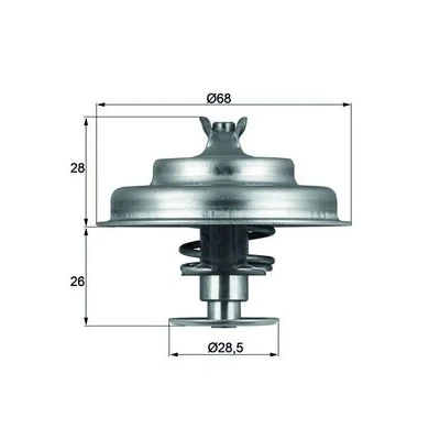 Imagen de MAHLE ORIGINAL TX 75 80D Termostato, refrigerante 80 68 con junta CITROËN: Xantia Hatchback, C15 Familiar, Furgón, PEUGEOT: 205 II Hatchback