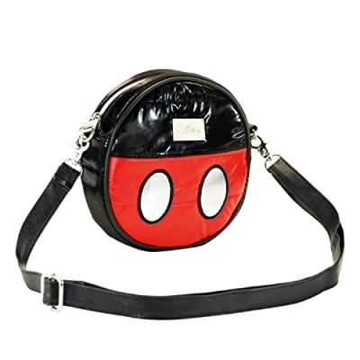 Imagen de Karactermania Mickey &amp; Minnie Padding Round Bandolera redblack, Mujer, Talla: One Size, red black