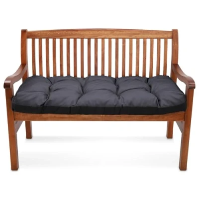 Imagen de cojín de banco 120 x 50 cm cojines columpio Hollywood silla al aire libre asiento jardín suelo Almohadilla salón respaldo para Grafito