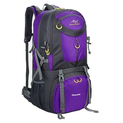 Imagen de MYMM mochila de 50 litros, ideal para deportes al aire libre, Senderismo, Trekking, Camping Travel, Escalada. Bolso impermeable del alpinismo, Daypacks que suben recorrido, mochila,