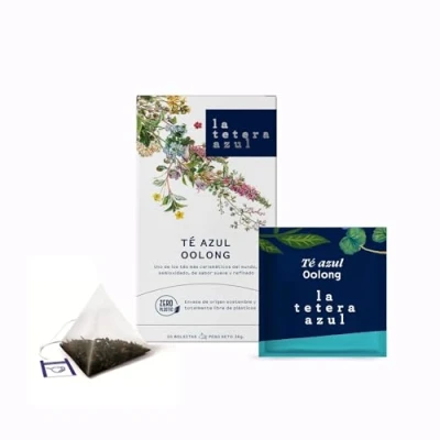 Imagen de LA TETERA Azul Te Oolong En Pirámides. 20 Pirámides Envueltas Individualmente.