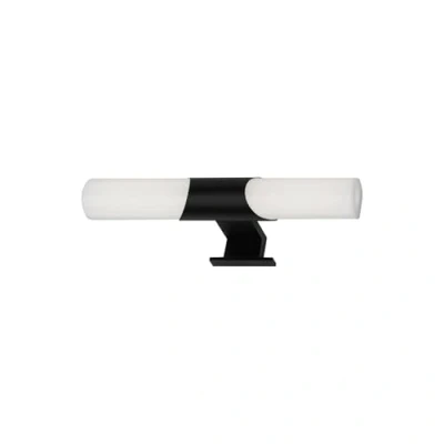 Imagen de BRILONER lámpara de espejo LED para baño, IP44, color luz blanco neutro, 7W, negro, 32 cm