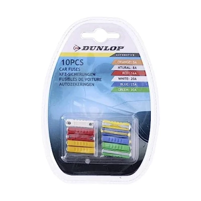 Imagen de SET DE 10 FUSIBLES VARIADOS PARA COCHE DUNLOP NEOFERR