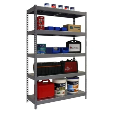 Imagen de Simon Rack Estanteria Industrial, 2000x1200x600 mm, 300 kg de Punto Flexión, 5 Estantes, Estanterias Almacenaje, Metalicas, Gris/Galvanizado SimonTaller