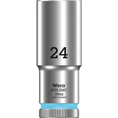 Imagen de WERA 05004563001 8790 HMC Deep 24,0 Llave de vaso larga con arrastre 1/2&quot;