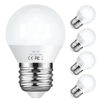 Imagen de Vicloon 5 Bombilla LED E27,6W,6500K blanco frío,550LM,G45,Equivalente a 40W Incandescente Halógena,se Pueden Usar Para Iluminación de Inundación Amplia Integrada,No Regulable