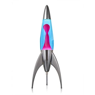 Imagen de Mathmos lámpara de lava Telstar Rocket (Azul/Rosa)