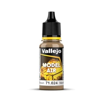 Imagen de Vallejo Model Air Pintura Acrílica Khaki Brown Acabado Mate, 18 ml. para Aerógrafo Modelismo y Figuras