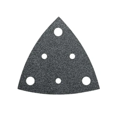 Imagen de FEIN 35 Hoja de lija circonio grano 80, Longitud canto 80 mm, Unid./Paq.. unid., para superficies duras como lacado brillante o metal. Perforadas, fijación rápida por velcro.