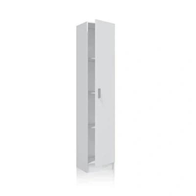 Imagen de Habitdesign Armario Multiusos, 1 Puerta, Columna, Acabado en Color Blanco Mate, Medidas: 37 cm (Ancho) x 182 (Alto) (Fondo)