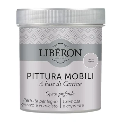 Imagen de Libéron Pintura Muebles a base de Caseína Gris Niebla 0,5 L
