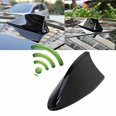 Imagen de Possbay antena universal en forma de aleta tiburón para coche, techo AM / FM con amplificador