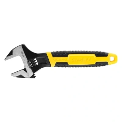 Imagen de STANLEY Llave Ajustable MAXSTEEL, Longitud 200mm, Acabado Fosfatado, Cromo Vanadio, Mango Ergonómico Bimaterial, Apertura 24mm, Cumple Normas ISO/DIN/ASME, 0 90 948