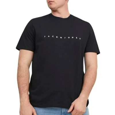 Imagen de Jack &amp; Jones Jjestar JJ SS NOOS PLS Camiseta estampada, Hombre, Talla: 3XL, Black