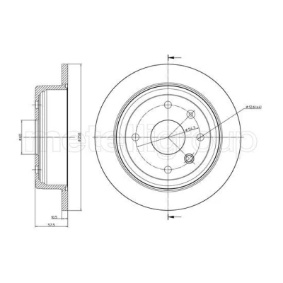 Imagen de Disco de freno METELLI 23 0953