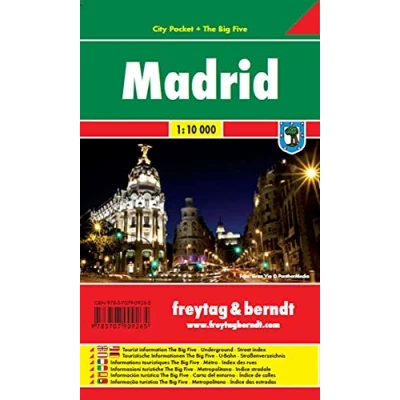 Imagen de Madrid, plano callejero plastificado de bolsillo. Escala 1:10.000. Freytag &amp; Berndt.: Stadskaart 1:10 000: 106 CP