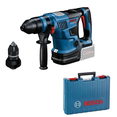 Imagen de Bosch Professional BITURBO GBH 18V 34 CF Martillo perforador combinado a batería (18V, 5,8 J, Ø máx. hormigón 32 mm, SDS plus, Connectivity, sin batería, en maletín)