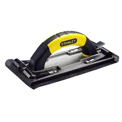 Imagen de STANLEY Lijadora Manual con Clip Mejorado, 230X80mm, Cuerpo de Aluminio Reforzado, Mango Bimaterial, Pinza Sujeción Mejorada, Acepta la Mayoría Papeles Lijado, STHT0 05927