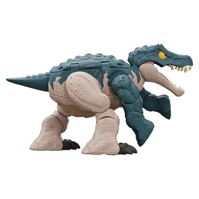 Imagen de Mattel Jurassic World Fierce Changers Peligro Doble Baryonyx Dinosaurio de juguete se transforma en Parasoralophous, +4 años (HLP09)
