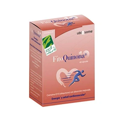 Imagen de UN PRODUCTO DE: 100% NATURAL SL Fitoquinona 10. Coenzima Q10 Caja 60 Cápsulas