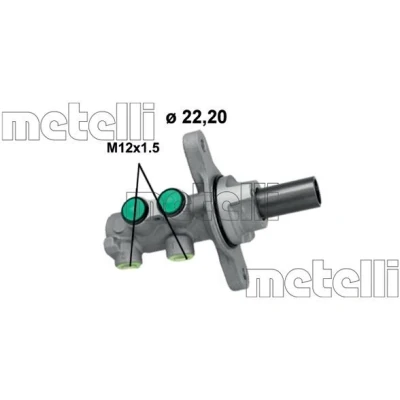Imagen de METELLI 05 1264 Cilindro Maestro de Freno 22,2 Aluminio