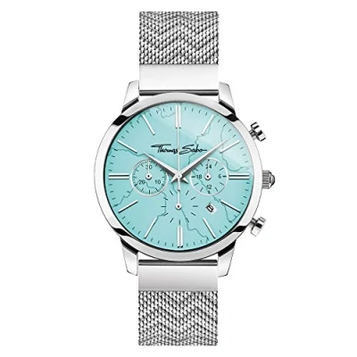 Imagen de Thomas Sabo Reloj Analógico para Hombres de Cuarzo con Correa en Acero Inoxidable WA0366 201 215 42 mm