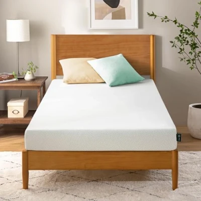Imagen de Zinus Colchón de Espuma 90 x 190 cm Ortopédico y Ergonómico Firmeza Media Soporte 5 Zonas Altura 11 Certificado Oeko Tex