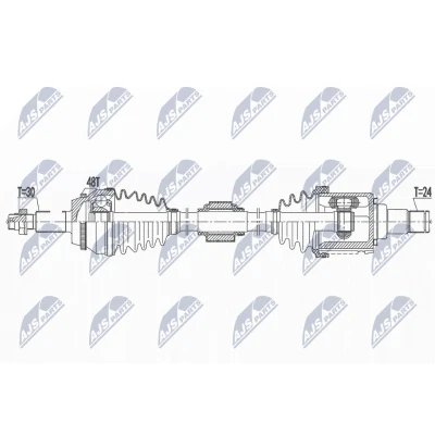 Imagen de Semi eje NTY NPW TY 180