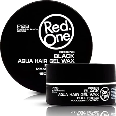 Imagen de RedOne Aquatic Hair Wax Black 150ml Cera para el cabello hombres y mujeres Ultra Hold Aroma a lima Máximo control