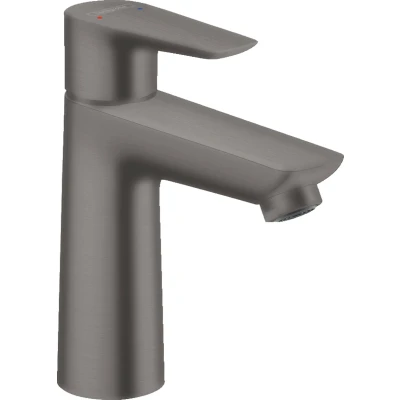 Imagen de Hansgrohe Talis E Grifo monomando de lavabo 110 con vaciador automático, cromo negro cepillado, 71710340