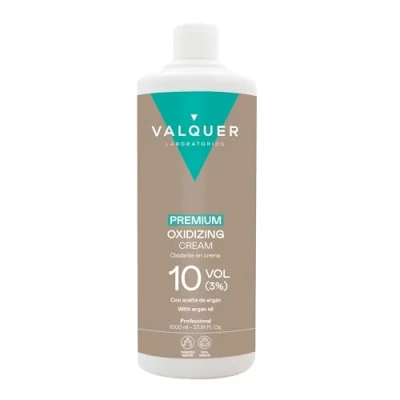 Imagen de Valquer Oxidante Premium 10 Volúmenes (3%), Fórmula Ultra Cremosa, Ideal para Coloraciones Suaves, 1000 ml