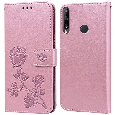 Imagen de PKQTOP Funda para Huawei P40 Lite E Carcasa,Ranuras Tarjetas,Soporte Plegable,Silicona TPU,Case Protectora E(6.39&quot;)