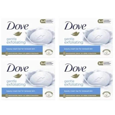 Imagen de Dove Jabón exfoliante suave (4 x 90 g)