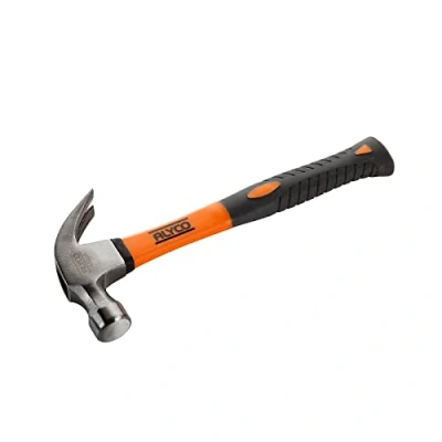 Imagen de Alyco Orange (HR) Martillo carpintería, con doble uña curva, mango ergonómico, 450 gramos para Carpintero, Ebanista, Encofrador y Construcción 170140