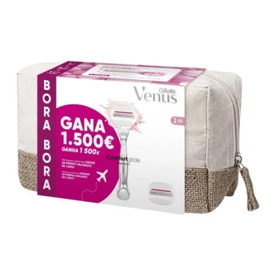Imagen de Venus Gillette Comfortglide Sugarberry Maquinilla De Mujer, 1 Mango + 2 Recambios, 5 Hojas, Pack Bora