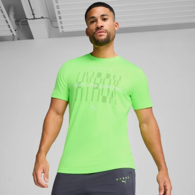 Imagen de Puma Hyrox TEE Camiseta deportiva, Hombre, Talla: XXL, Green glare