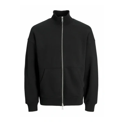 Imagen de JACK &amp; Jones Sweatshirt MIT Rundhals Einfarbig Sudadera con cremallera, Hombre, Talla: Small, Black