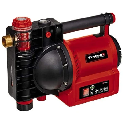 Imagen de Einhell GE GP 1145 ECO Bomba de jardín (1100 W, 4500 L/h máx. caudal, indicador llenado agua, suciedad y succión, protección térmica/heladas, prefiltro con válvula antirretorno, incluye