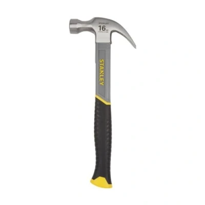 Imagen de STANLEY Martillo Sacaclavos Fibra Vidrio, Empuñadura Ergonómica, Mango Bi material, de Peso 450gr, Durabilidad y Comodidad, STHT0 51309