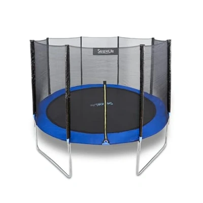 Imagen de SereneLife trampolin Exterior, Cama Elastica, con Red de Seguridad, Estable, Revestimiento antioxidante