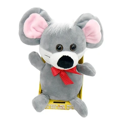 Imagen de Kögler 75621 Ratón de Labertier Ravel, Aprox. 18 cm Altura, Juguete Peluche con función reproducción, balbucea Todo Gracioso y se Mueve, Funciona Pilas