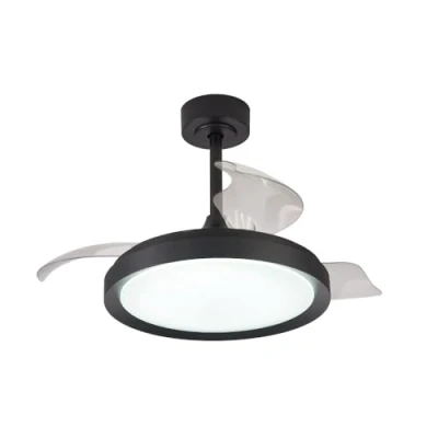 Imagen de Mantra Iluminación Ventilador de techo LED Mistral Mini negro DC silencioso Ø91cm CCT
