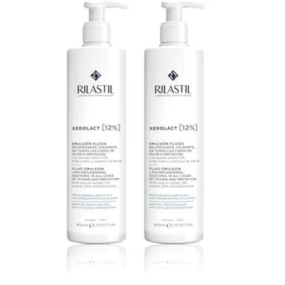 Imagen de Rilastil Xerolact 12 Crema Hidratante Corporal Queratoreguladora y Exfoliante Para Pieles Muy Secas, con Descamación o Hiperqueratosis, Lactato Sódico, Hipoalergénico, Sin Parabenes 400 Ml