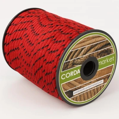 Imagen de Cordamarket 8mm, corda drizza unisex adulto, rosso, 50mts