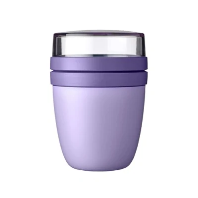 Imagen de Mepal Lunchpot Ellipse Mini Práctica taza de yogur y cereales División para Apto congelador, microondas lavavajillas 300 ml + 120 Lila vívido