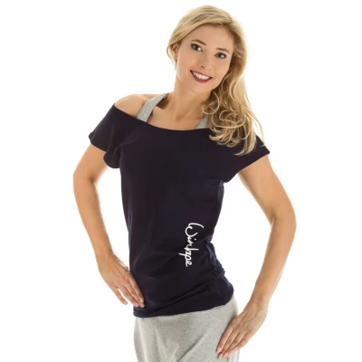 Imagen de Winshape WTR12 Camiseta para Baile y Fitness, Mujer, Todo el año, Color Azul Noche (Night Blue), tamaño Small