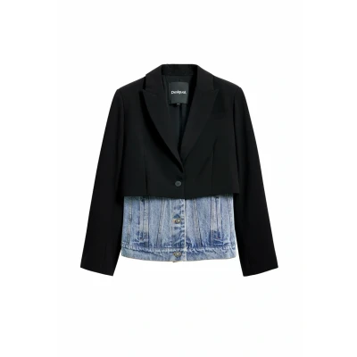 Imagen de Desigual Twopiece Chaqueta vaquera, Mujer, Talla: XS, Black