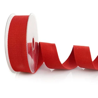 Imagen de Trimz Trimz1905 10 40 32 Correa de algodón Resistente, Rojo, 10m x 40mm,