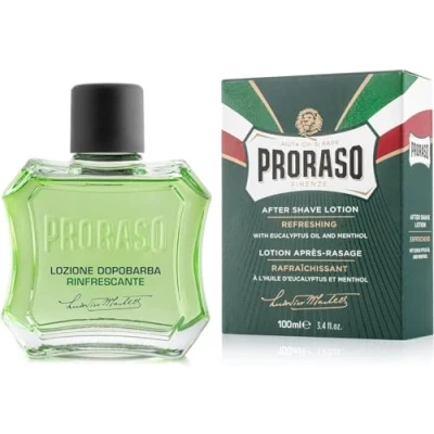 Imagen de Proraso After shave, 100 ml, bálsamo barba refrescante con aceite de eucalipto y mentol, tónico facial suavizante que alivia revitaliza la piel